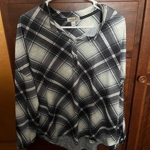 one world flannel with paisley back.